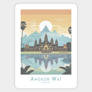 Cambodia - Angkor Wat Temple Sunrise Sticker